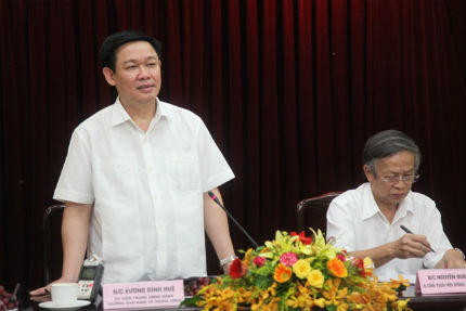 Trưởng Ban Kinh tế Trung ương làm việc với VDB